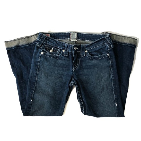 True Religion Denim - True Religion Capris Billy Crystal Pave Swarovski